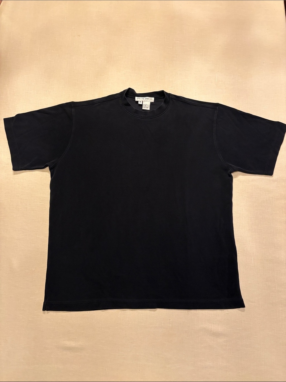 Men's Black Crewneck Short Sleeve Shirt